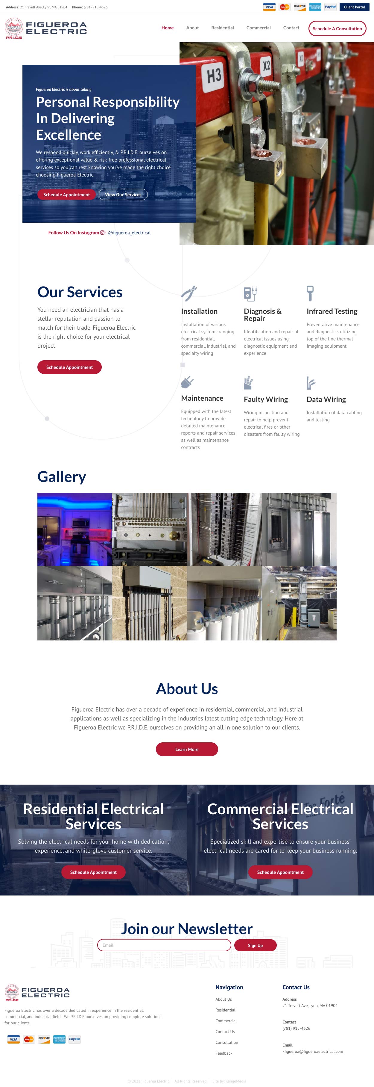 Electrician Website Design